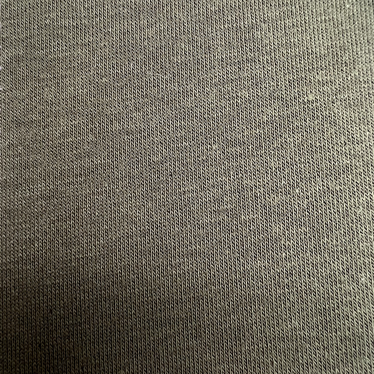 Skovgrøn stretch fleece strik stof til syning af tøj, sweatshirt