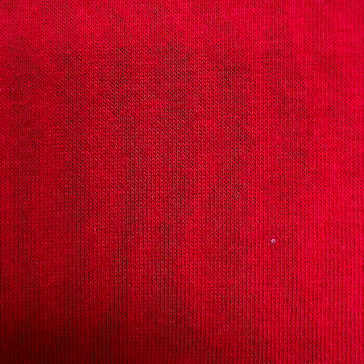 Scarlet Red Stretch Fine Sweatshirt fleece strik stof